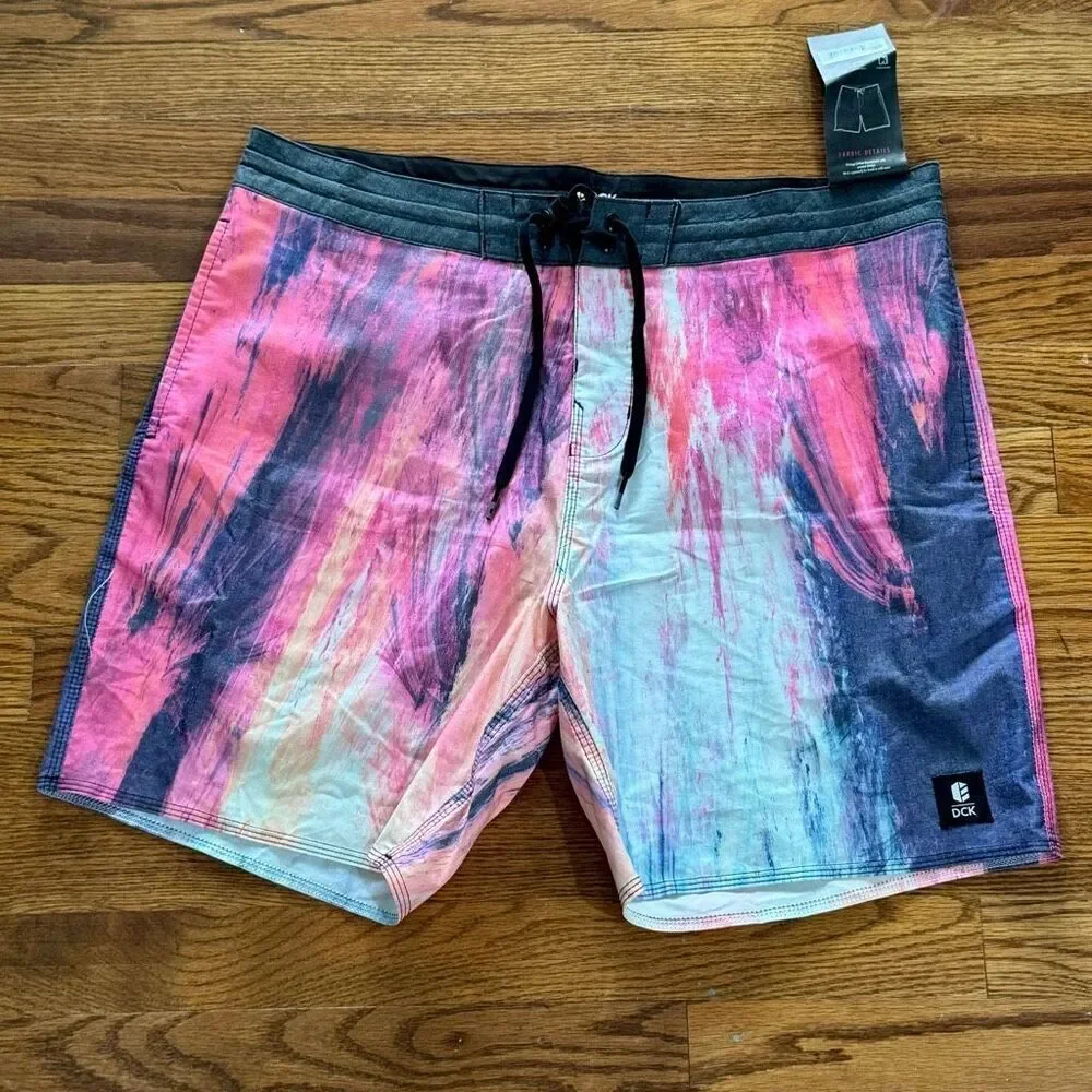 DCK Portugal Air Brushed Board Shorts. Size 34